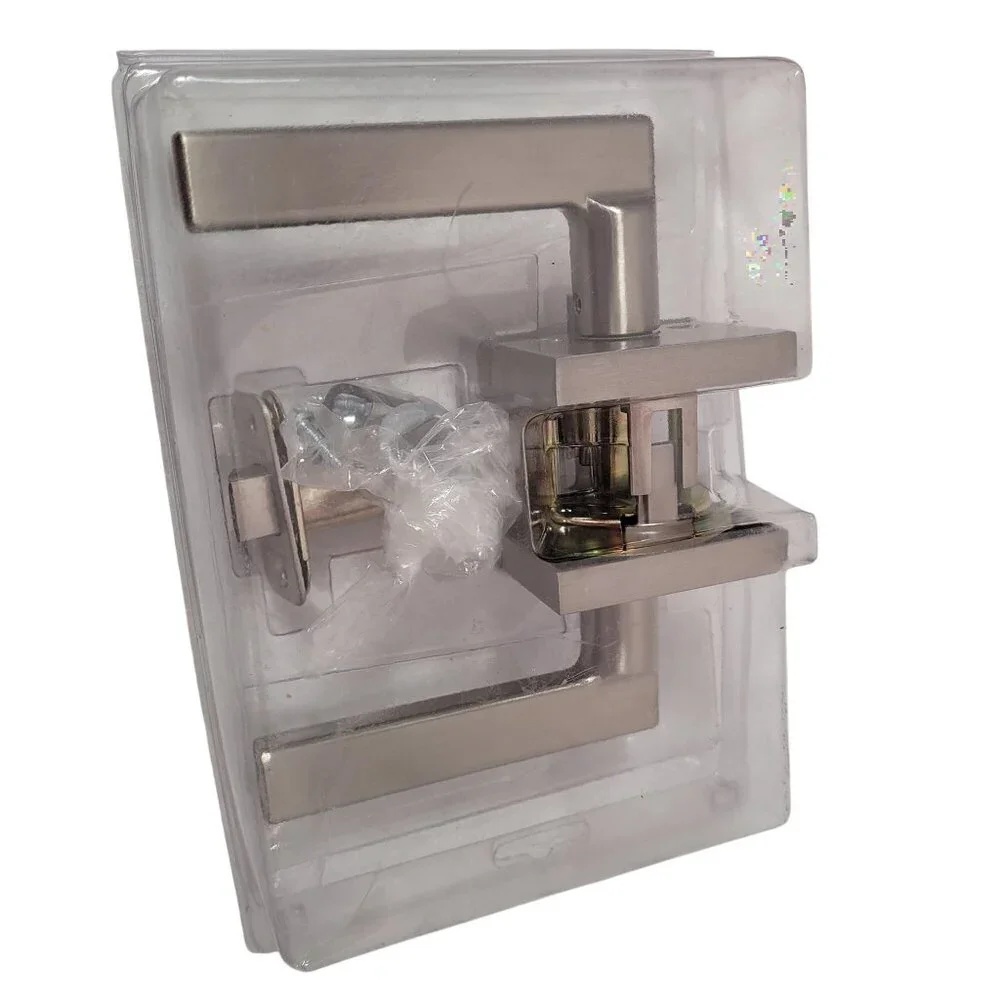 Kwikset Doorknob Bed & Bath Lockable Lever Handle 155HFL SQT 15CP